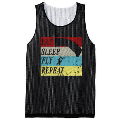 Skydiving Parachute Paraglide Vintage Mesh Reversible Basketball Jersey Tank