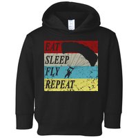 Skydiving Parachute Paraglide Vintage Toddler Hoodie