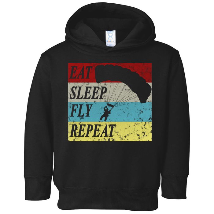 Skydiving Parachute Paraglide Vintage Toddler Hoodie