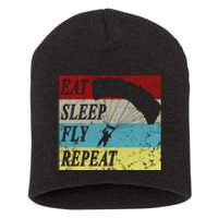 Skydiving Parachute Paraglide Vintage Short Acrylic Beanie