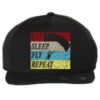 Skydiving Parachute Paraglide Vintage Wool Snapback Cap