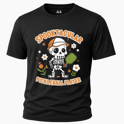 Spooktacular Pickleball Player Ghost Pumpkin Cute Gift Performance Shirt