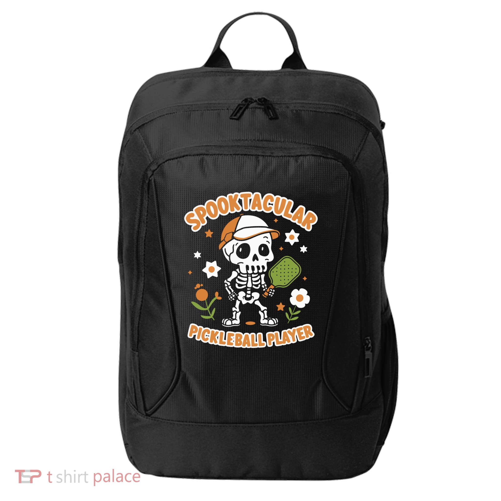 Spooktacular Pickleball Player Ghost Pumpkin Cute Gift City Backpack