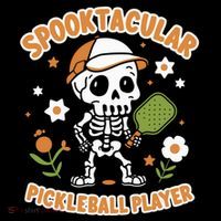 Spooktacular Pickleball Player Ghost Pumpkin Cute Gift Backpack