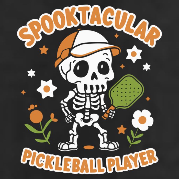 Spooktacular Pickleball Player Ghost Pumpkin Cute Gift Adult Drive Performance Visor