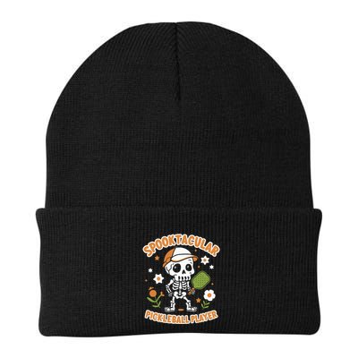 Spooktacular Pickleball Player Ghost Pumpkin Cute Gift Beanie