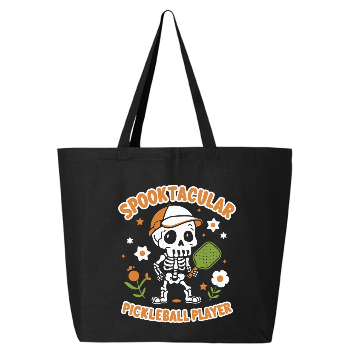 Spooktacular Pickleball Player Ghost Pumpkin Cute Gift 25L Jumbo Tote