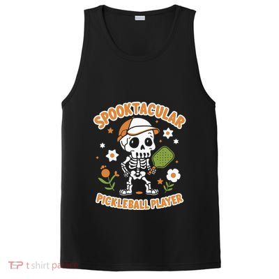 Spooktacular Pickleball Player Ghost Pumpkin Cute Gift PosiCharge Competitor Tank