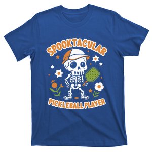 Spooktacular Pickleball Player Ghost Pumpkin Cute Gift T-Shirt