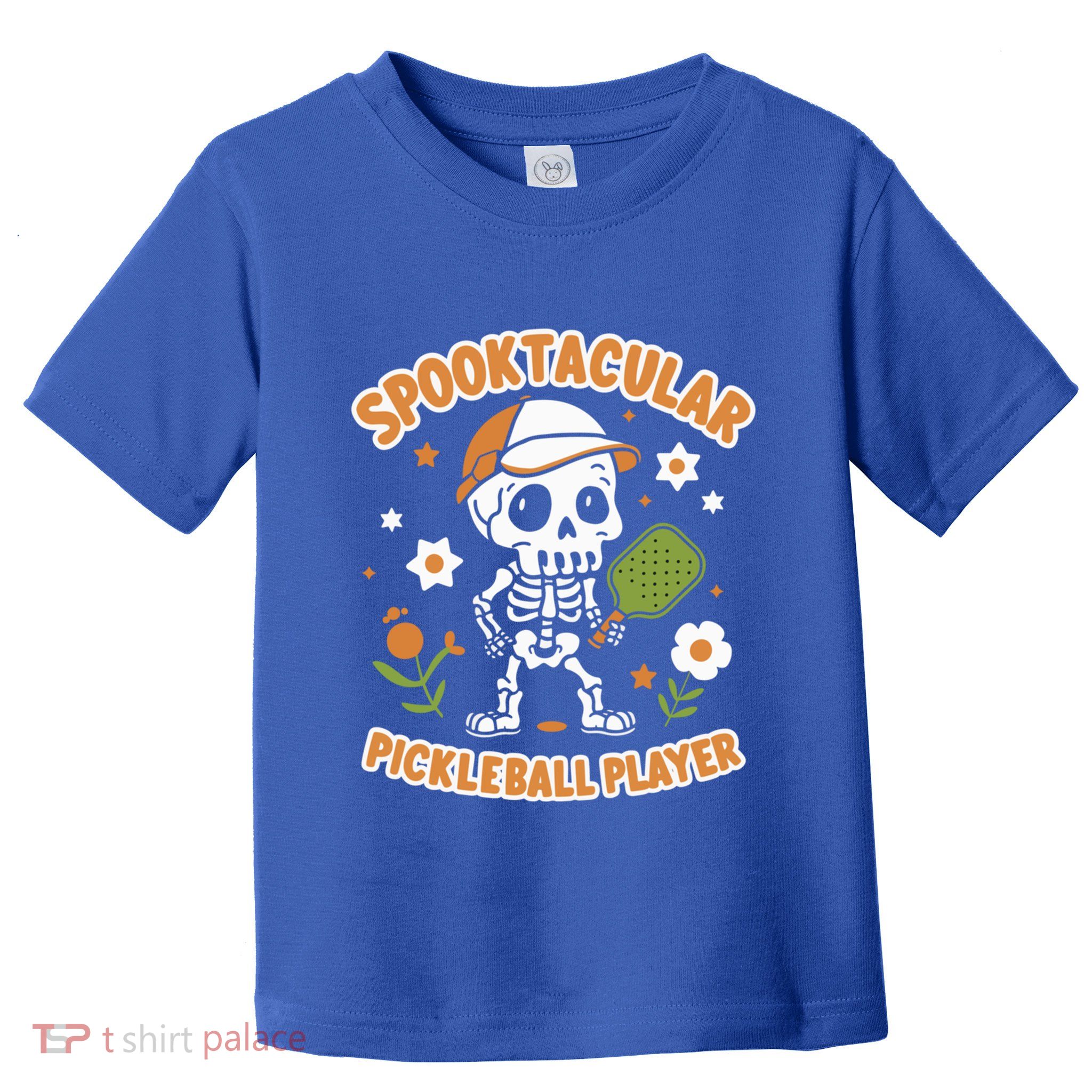 Spooktacular Pickleball Player Ghost Pumpkin Cute Gift Toddler T-Shirt