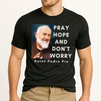 Saint Padre Pio Pray Hope And Dont Worry Catholic Christian Cooling Performance Crew T-Shirt