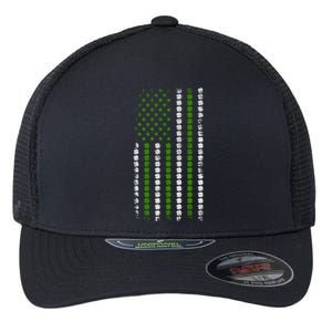 St Patrick`s Patricks Day Cloverleaf Irish America Flag Great Gift Flexfit Unipanel Trucker Cap