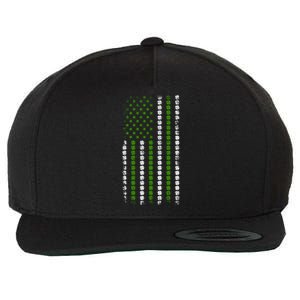 St Patrick`s Patricks Day Cloverleaf Irish America Flag Great Gift Wool Snapback Cap