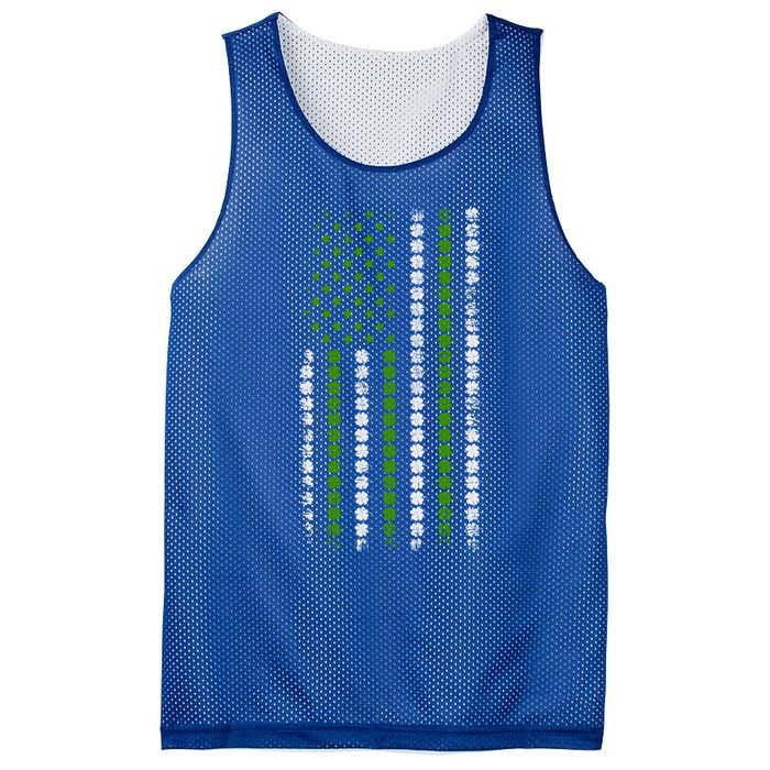 St Patrick`s Patricks Day Cloverleaf Irish America Flag Great Gift Mesh Reversible Basketball Jersey Tank