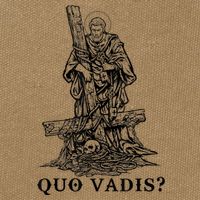 Saint Peter Quo Vadis Catholic Christian Jesus Cotton Canvas Backpack