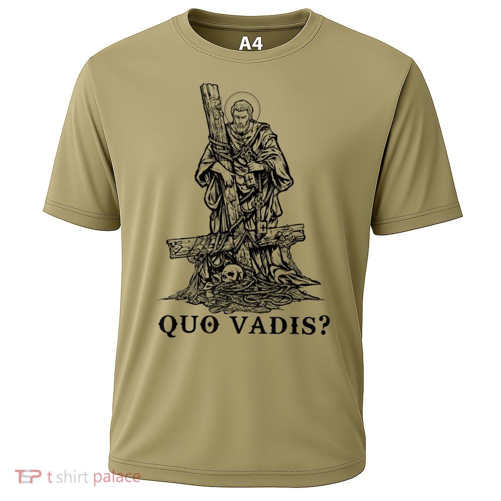 Saint Peter Quo Vadis Catholic Christian Jesus Performance Shirt