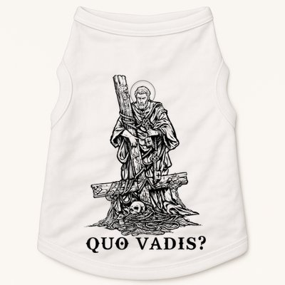 Saint Peter Quo Vadis Catholic Christian Jesus Doggie Tank