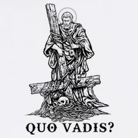 Saint Peter Quo Vadis Catholic Christian Jesus Women's V-Neck T-Shirt
