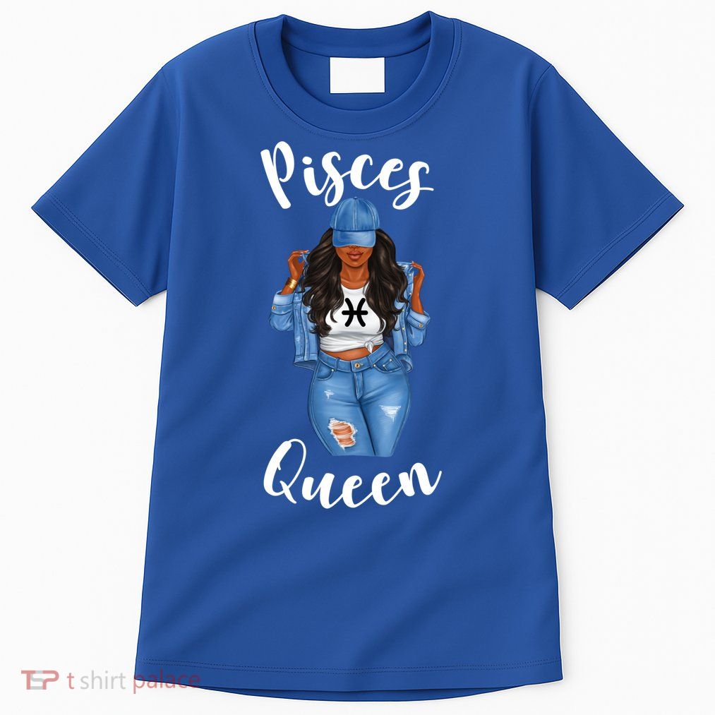 Streetwise Pisces Queen Black Zodiac Birthday March Gift Tall T-Shirt