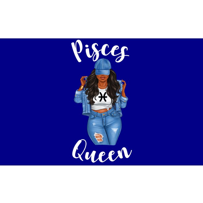 Streetwise Pisces Queen Black Zodiac Birthday March Gift Bumper Sticker