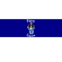 Streetwise Pisces Queen Black Zodiac Birthday March Gift Bumper Sticker