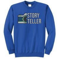 Storyteller Photography Quote Saying Camera For Photographer Gift Tall Sweatshirt