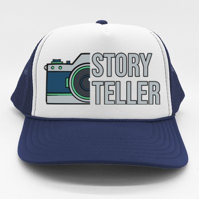 Storyteller Photography Quote Saying Camera For Photographer Gift Trucker Hat