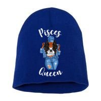 Streetwise Pisces Queen Black Zodiac Birthday March Meaningful Gift Short Acrylic Beanie