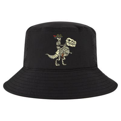 Spooky Pirate Riding Trex Halloween Costume Cool Comfort Performance Bucket Hat