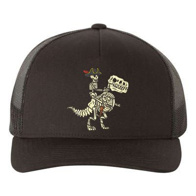 Spooky Pirate Riding Trex Halloween Costume Yupoong Adult 5-Panel Trucker Hat