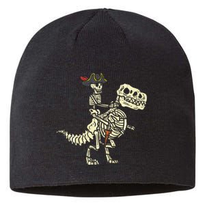 Spooky Pirate Riding Trex Halloween Costume Sustainable Beanie