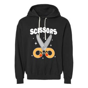 Scissors Paper Rock Halloween Costumes Group Garment-Dyed Fleece Hoodie