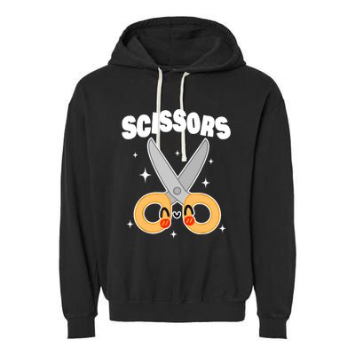 Scissors Paper Rock Halloween Costumes Group Garment-Dyed Fleece Hoodie