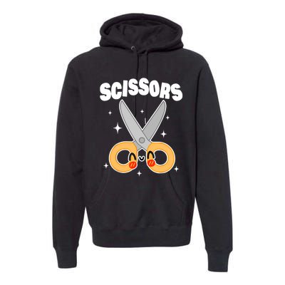 Scissors Paper Rock Halloween Costumes Group Premium Hoodie