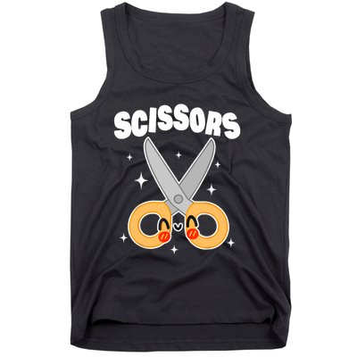 Scissors Paper Rock Halloween Costumes Group Tank Top