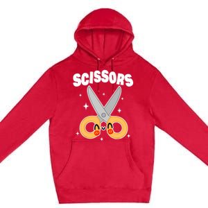 Scissors Paper Rock Halloween Costumes Group Premium Pullover Hoodie