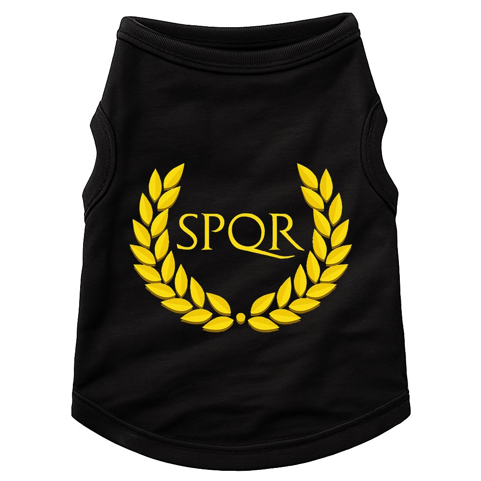 Spqr Purple Roman Doggie Tank