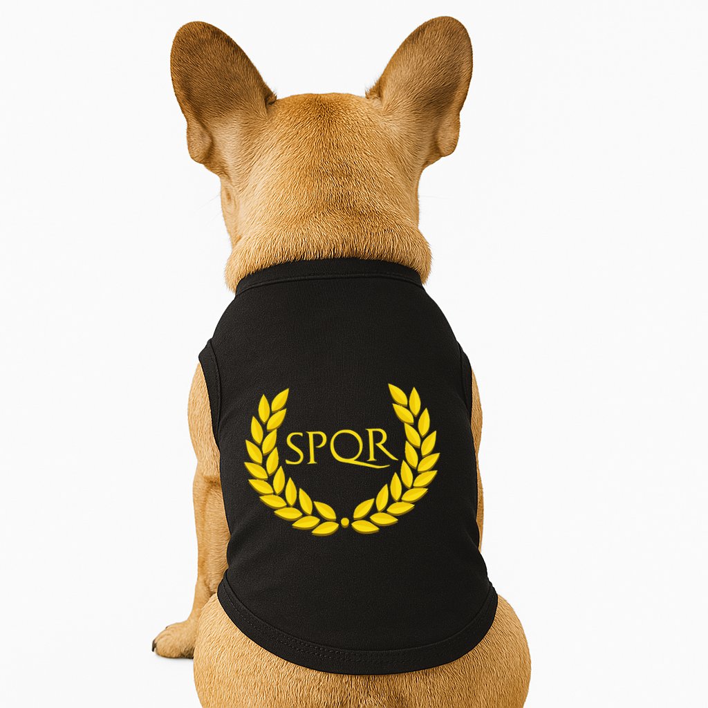 Spqr Purple Roman Doggie Tank