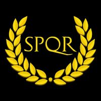 Spqr Purple Roman Button