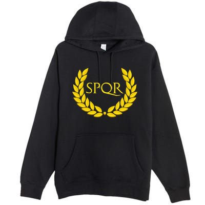 Spqr Purple Roman Premium Pullover Hoodie