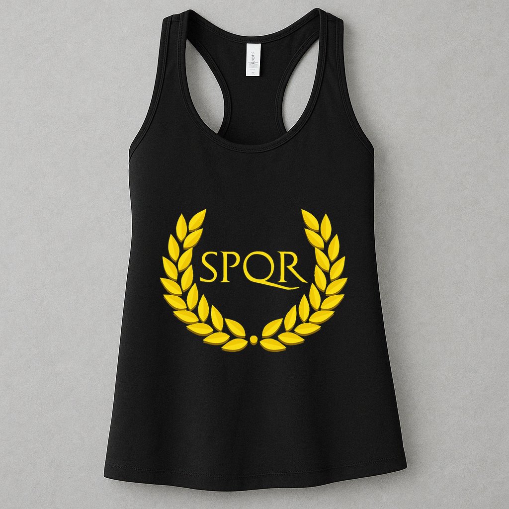 Spqr Purple Roman Womens Tank Top