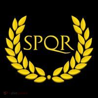 Spqr Purple Roman Women's V-Neck T-Shirt