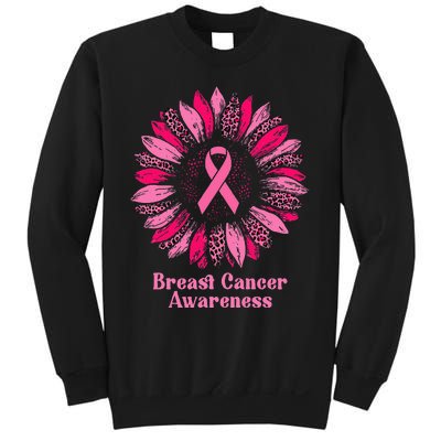 Sunflower Pink Ribbon Breast Cancer Awareness Sweatshirt