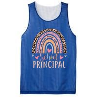 School Principal Rainbow Leopard Funny School Principal Mesh Reversible Basketball Jersey Tank