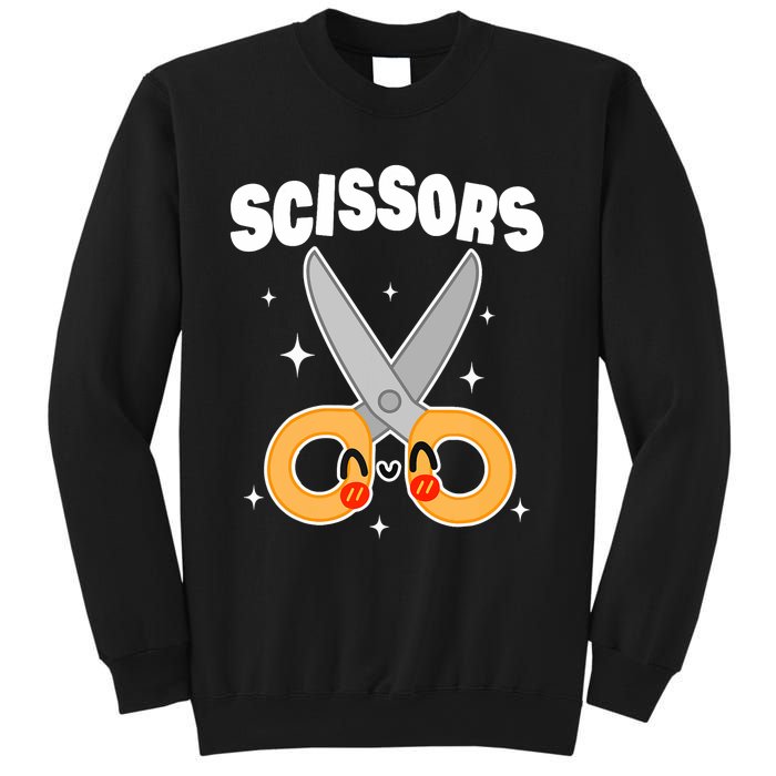 Scissors Paper Rock Halloween Costumes Group Family Sweatshirt