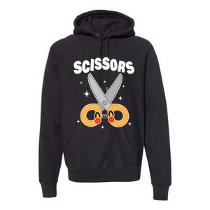 Scissors Paper Rock Halloween Costumes Group Family Premium Hoodie