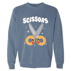 Scissors Paper Rock Halloween Costumes Group Family Garment-Dyed Sweatshirt