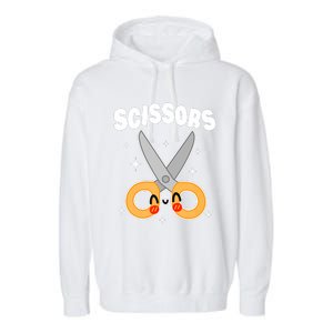 Scissors Paper Rock Halloween Costumes Group Family Garment-Dyed Fleece Hoodie