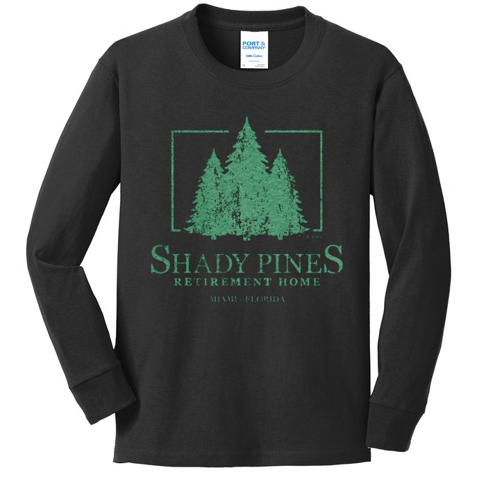 Shady Pines Retirement Home Kids Long Sleeve Shirt