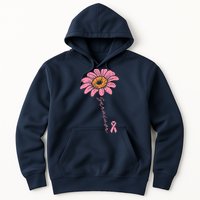 Sunflower Pink Ribbon Breast Cancer Survivor Awareness Hoodie